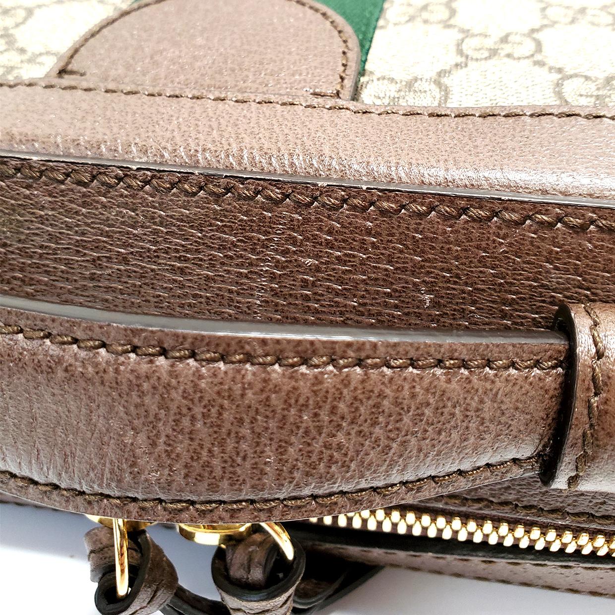 Gucci Ophelia Brown GG Supreme Top Handle Handbag 1