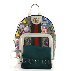 Gucci Ophidia Rucksack Flora GG aus beschichtetem Segeltuch