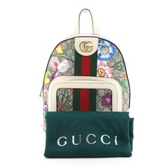 Gucci Ophidia Rucksack Flora GG aus beschichtetem Segeltuch