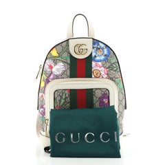 Gucci Ophidia Rucksack Flora GG aus beschichtetem Segeltuch