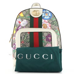 Gucci Ophidia Rucksack Flora GG aus beschichtetem Segeltuch