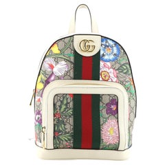 Gucci Ophidia Rucksack Flora GG aus beschichtetem Segeltuch
