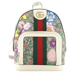 Gucci Ophidia Backpack Flora GG Coated Canvas Small