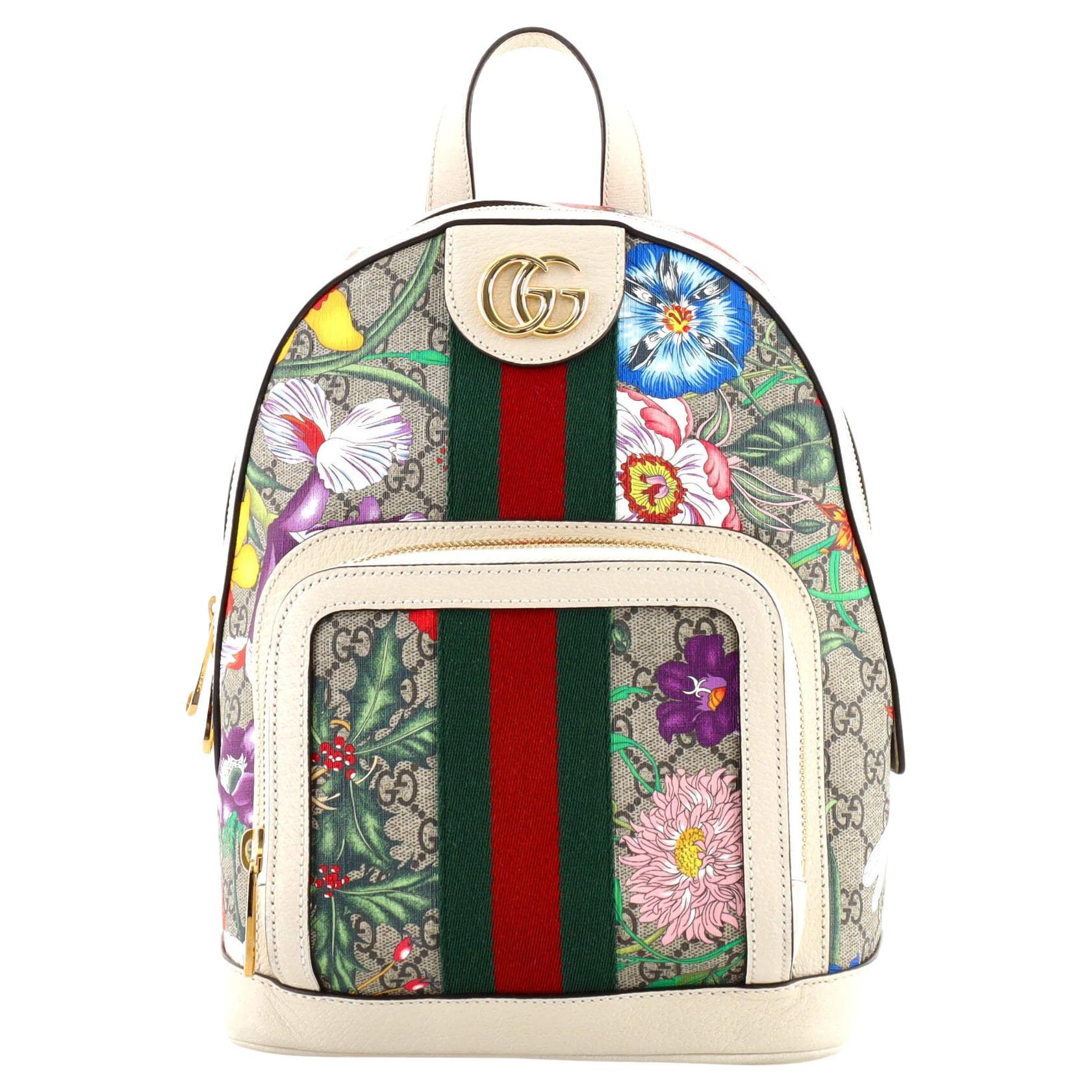 Gucci Flora Print Monogram Backpack For Sale at 1stDibs | gucci flora ...