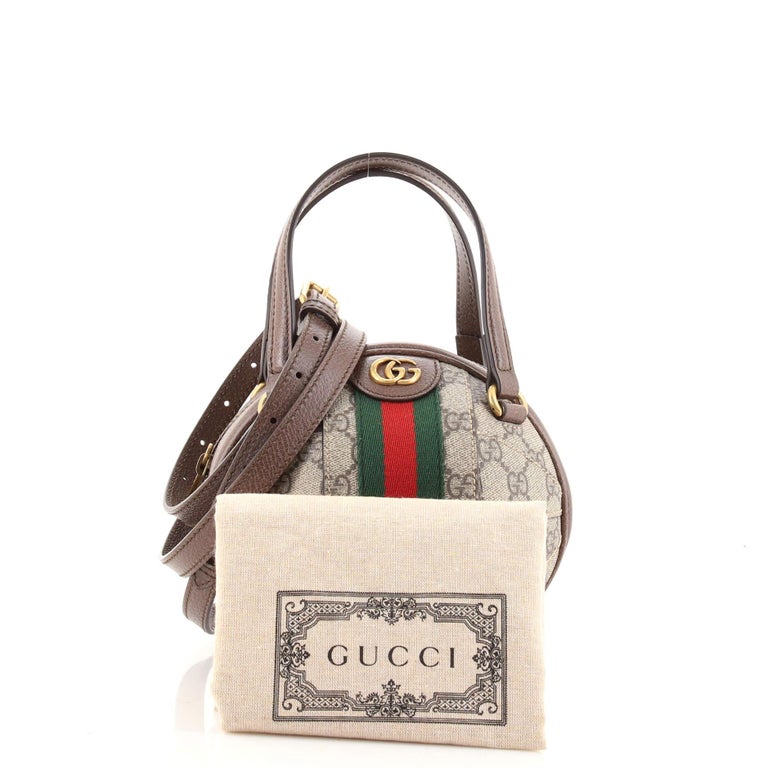 Gucci Ophidia Basketball Bag GG Coated Canvas Mini