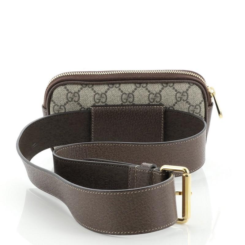 Gucci Ophidia Belt Bag GG Coated Canvas Mini In Good Condition In NY, NY