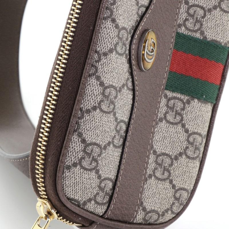 Gucci Ophidia Belt Bag GG Coated Canvas Mini In Good Condition In NY, NY