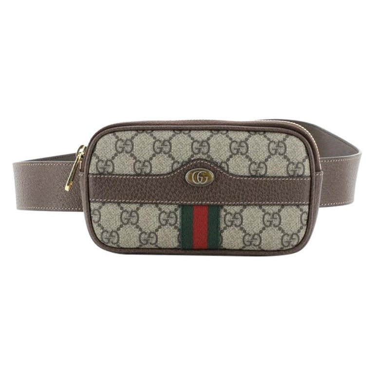 Gucci Ophidia Belt Bag GG Coated Canvas Mini For Sale at 1stdibs
