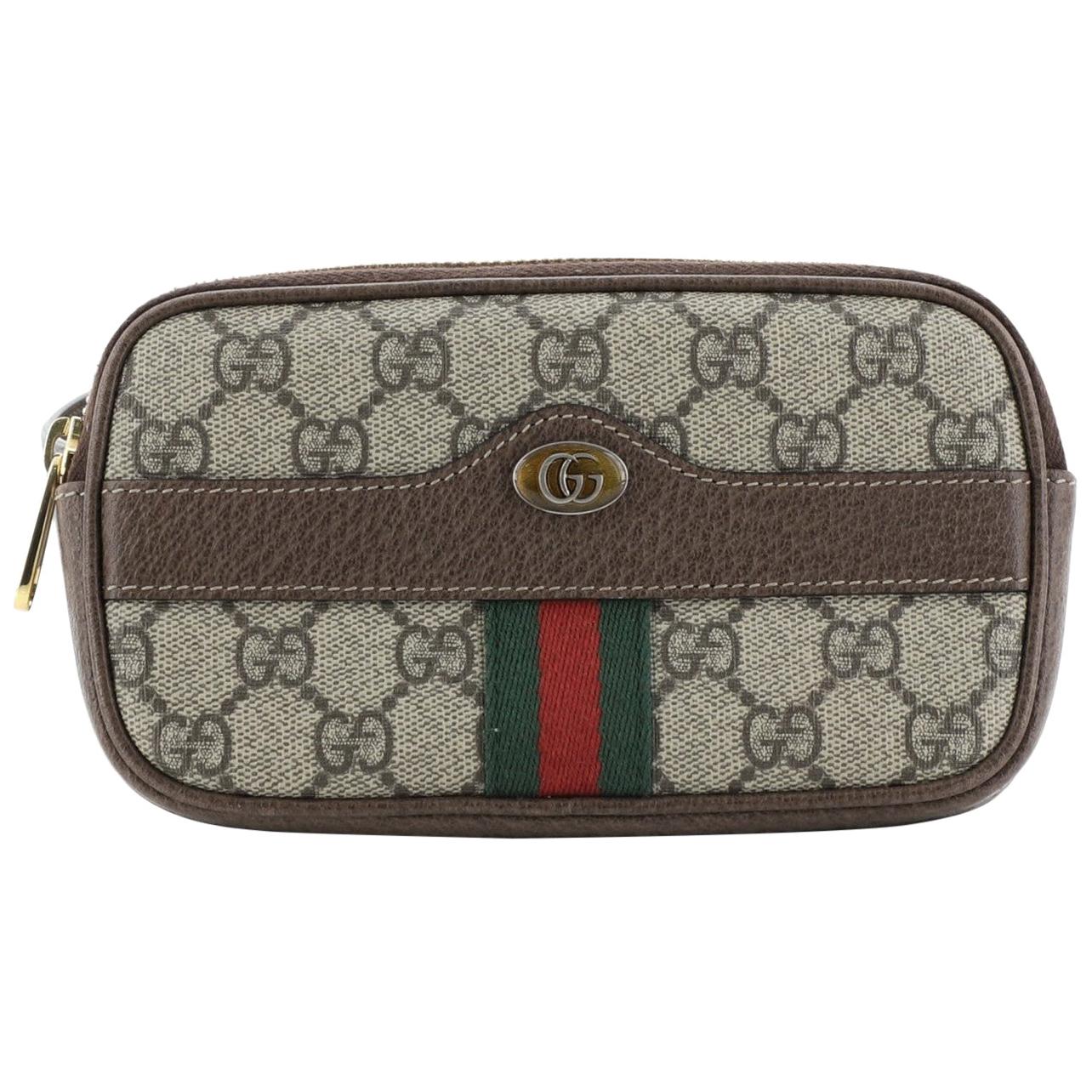 Gucci Ophidia Belt Bag GG Coated Canvas Mini