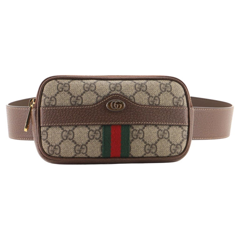 Gucci Ophidia GG Supreme Belt Bag - Brown