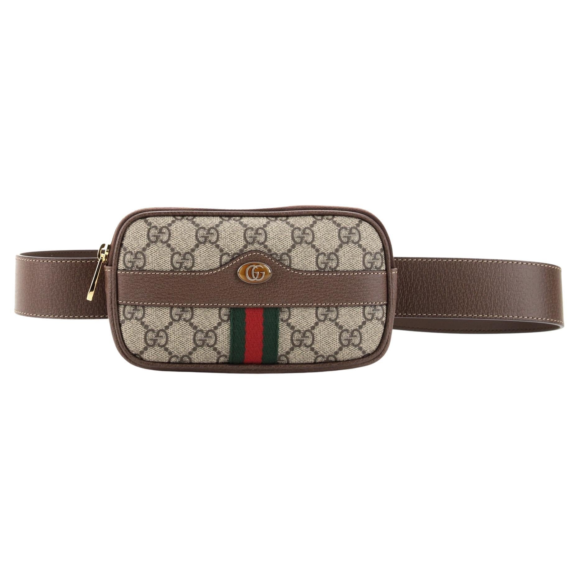 Gucci Ophidia Belt Bag GG Coated Canvas Mini