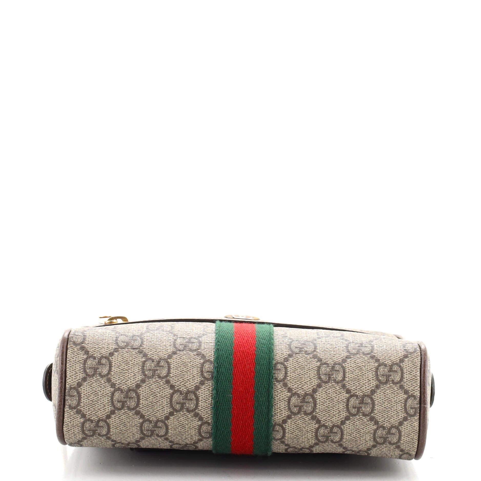 Gucci Ophidia Belt Bag GG Coated Canvas Small 75 In Good Condition In NY, NY