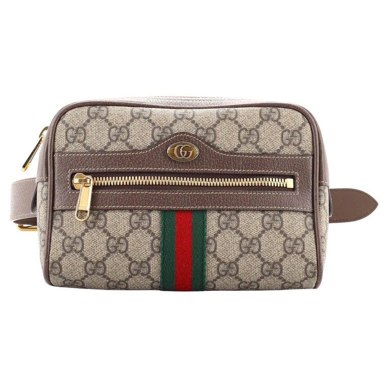 Gucci, Ophidia Leather-Trimmed Monogrammed Coated-Canvas Messenger Bag, Men, Neutrals