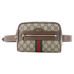 Vintage Gucci small leather and monogram vinyl cosmetic bag For Sale at ...