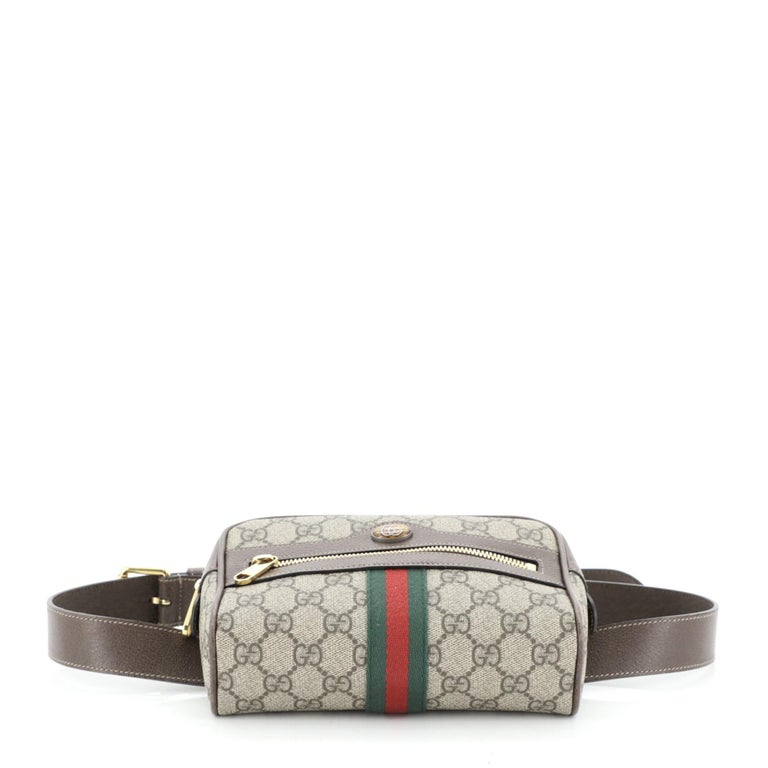 Gucci Ophidia Belt Bag GG Coated Canvas Small For Sale at 1stdibs