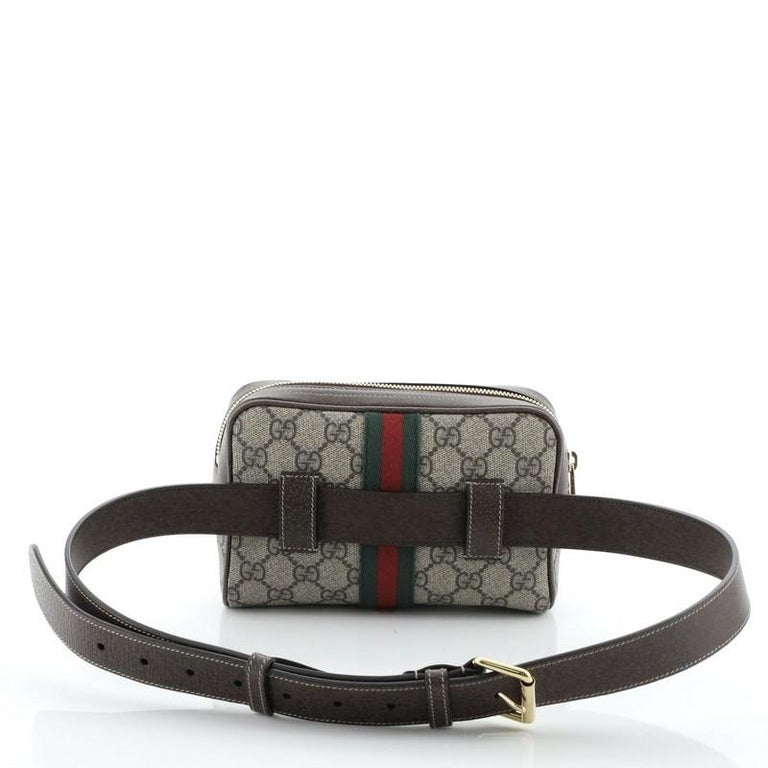 Gucci Ophidia Belt Bag GG Coated Canvas Small For Sale at 1stdibs