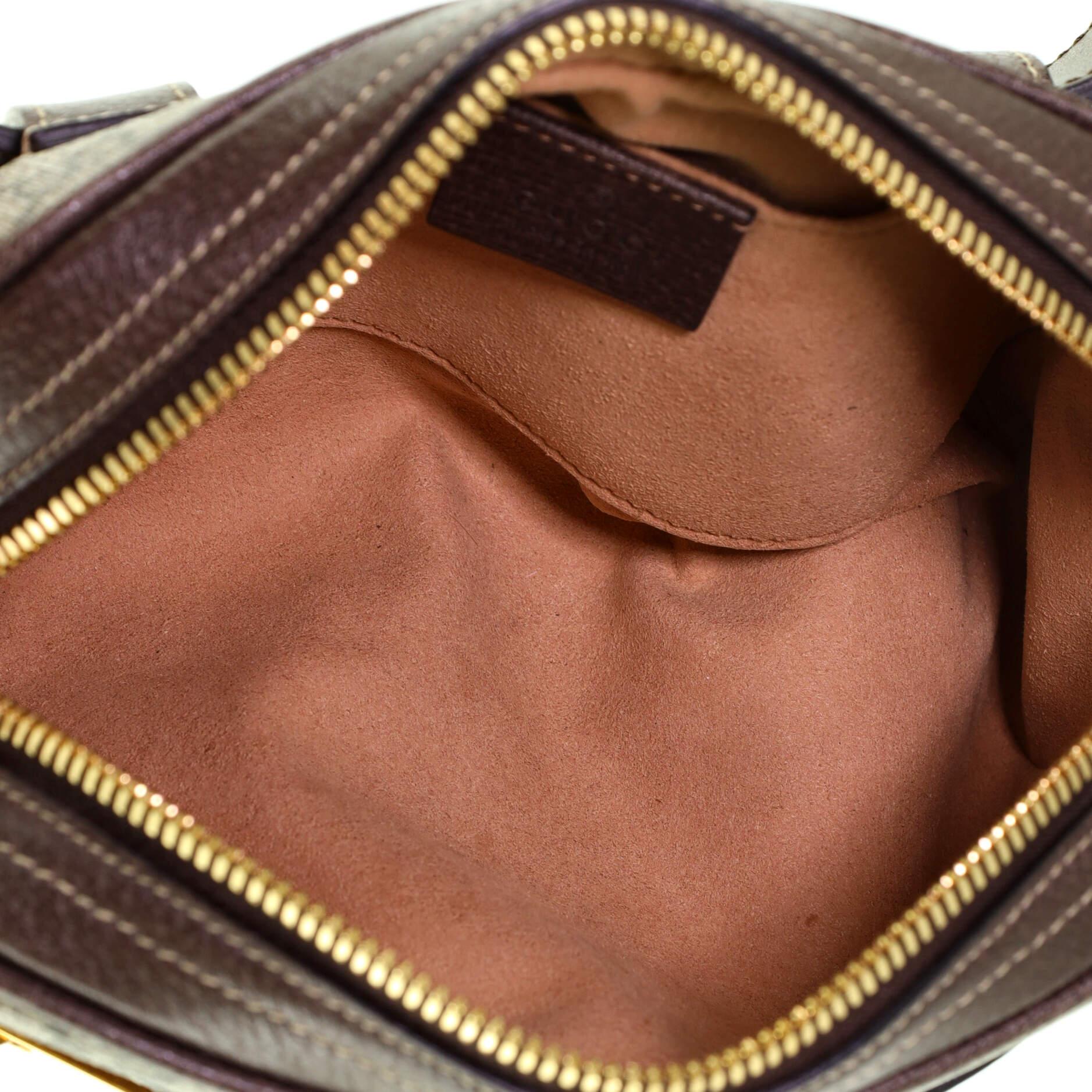 Gray Gucci Ophidia Belt Bag GG Coated Canvas Small