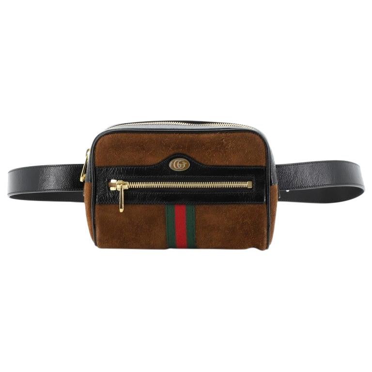 gucci suede fanny pack
