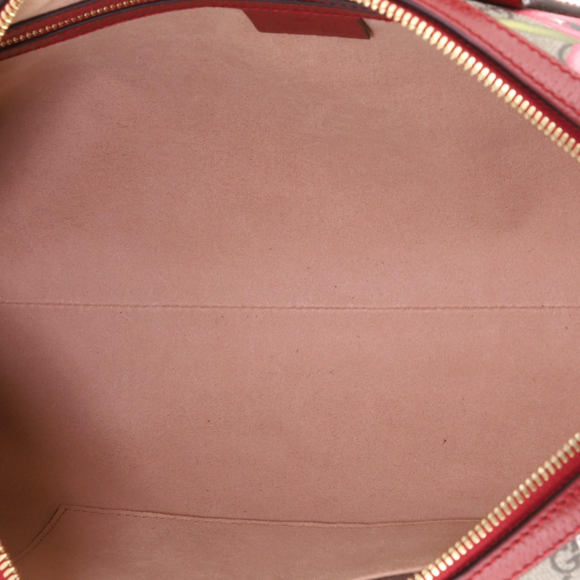 Gucci Ophidia Boston Bag Flora GG Coated Canvas Medium 1