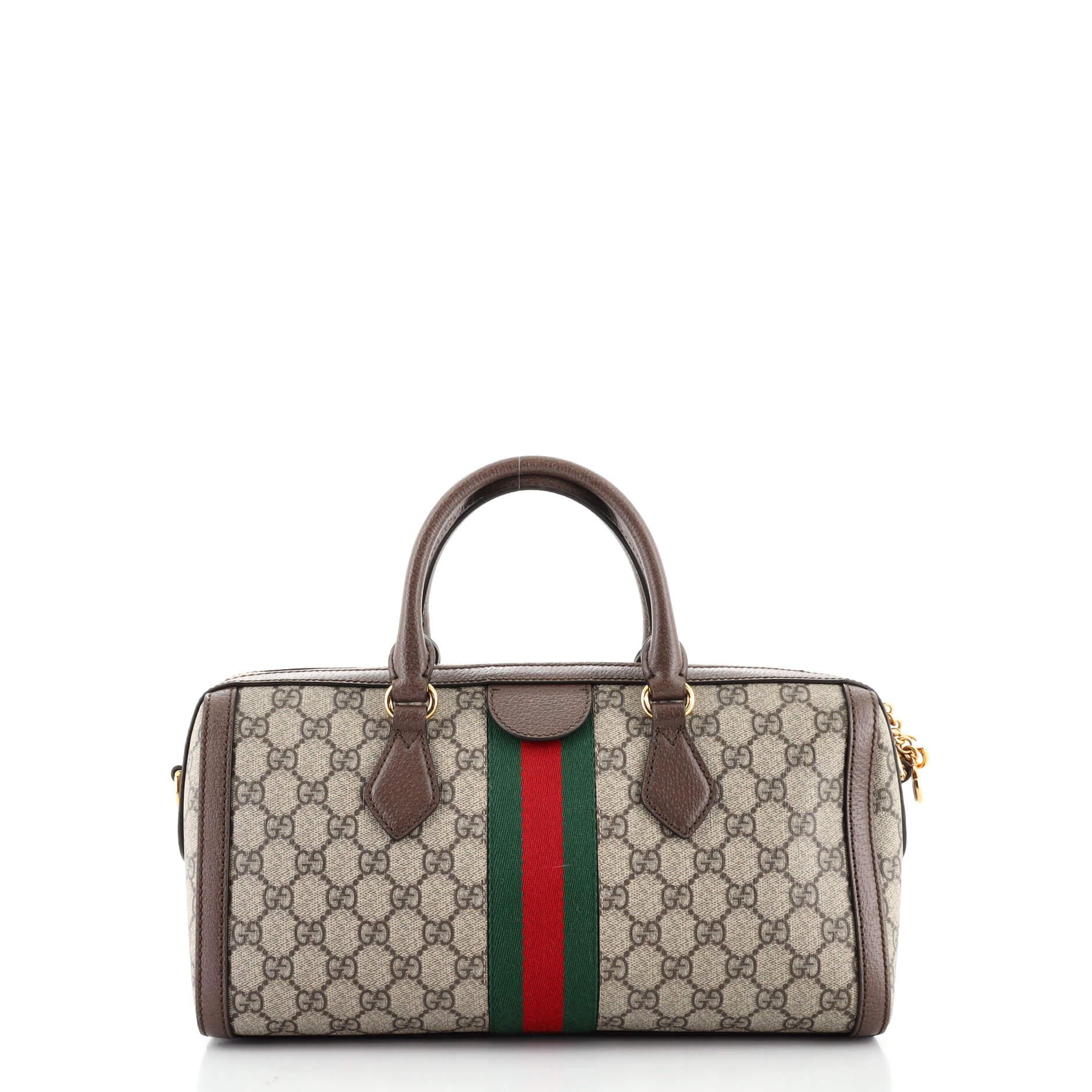 Grigio Gucci Ophidia Boston Borsa GG in Tela Coates Media