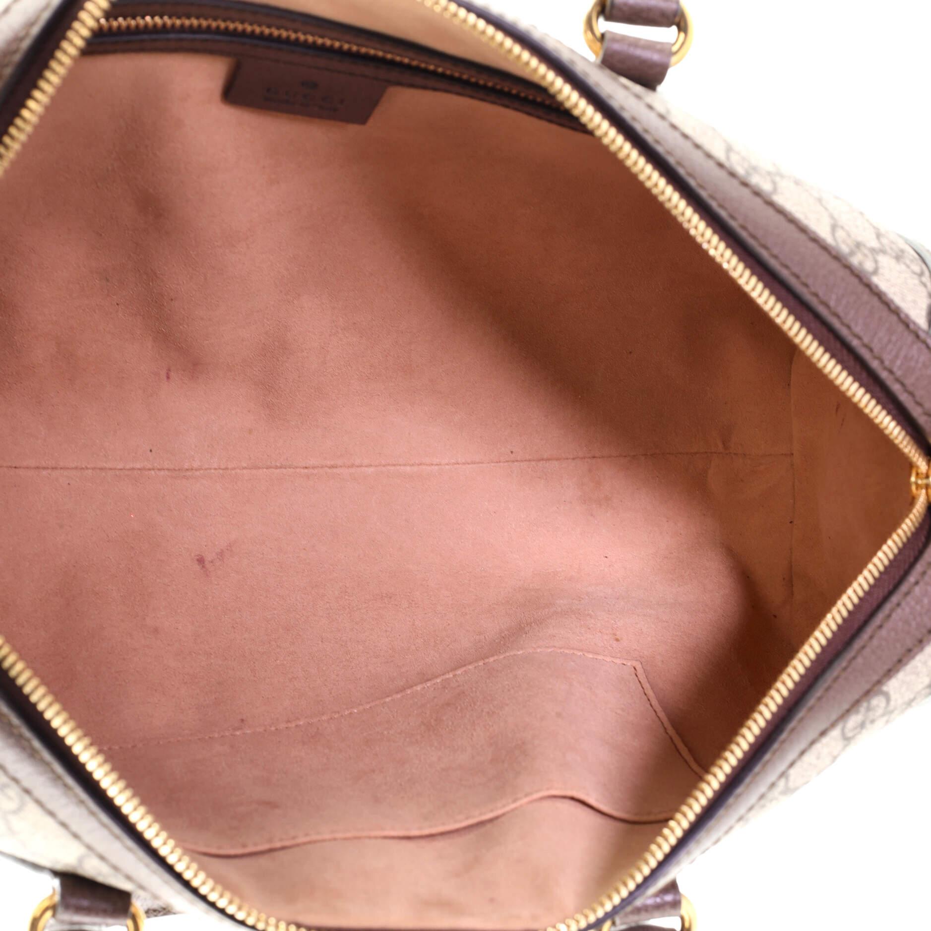 da uomo o donna Gucci Ophidia Boston Borsa GG in Tela Coates Media