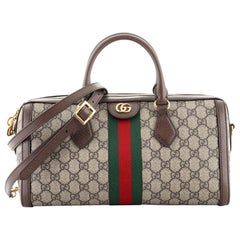 Gucci Ophidia Boston Bag GG Coated Canvas Medium