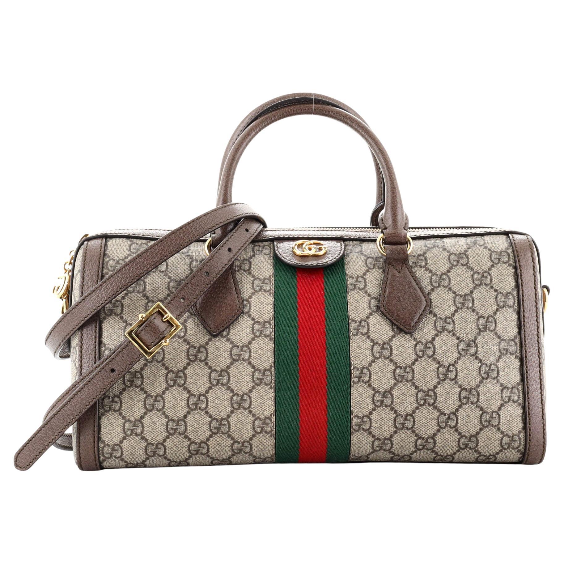 Gucci Ophidia Top Handle Bag GG Coated Canvas Medium at 1stDibs