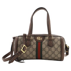 Gucci Ophidia Boston Bag GG Coated Canvas Small