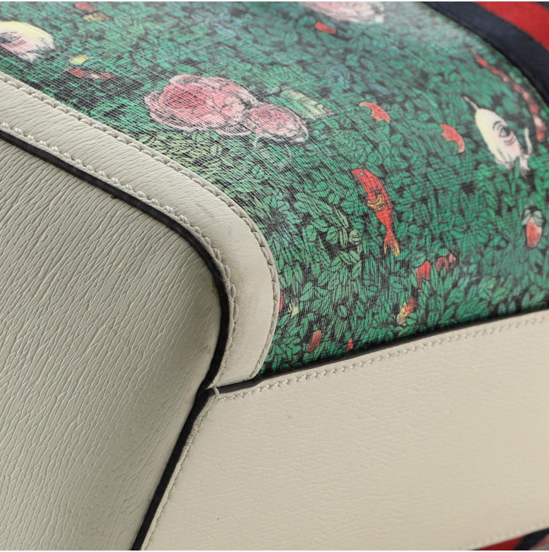 Gucci Ophidia Boston Bag Limited Edition Printed Coated Canvas Medium 3