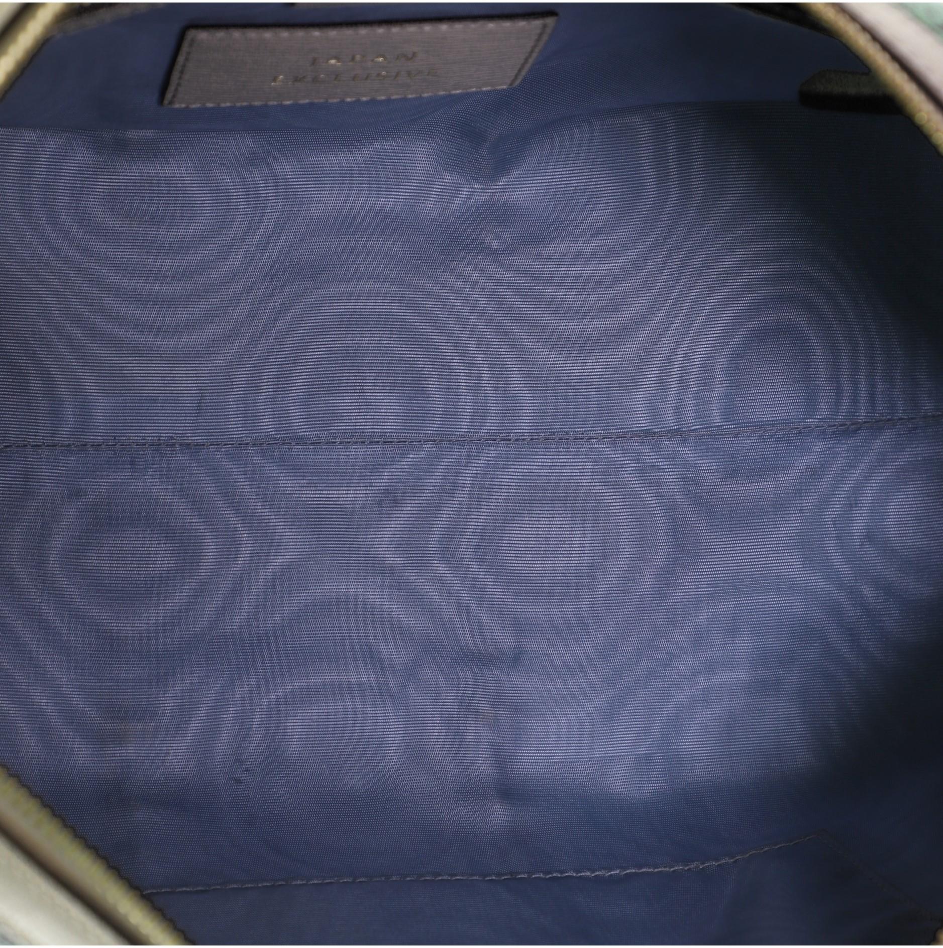 Gucci Ophidia Boston Bag Limited Edition Printed Coated Canvas Medium In Fair Condition In NY, NY