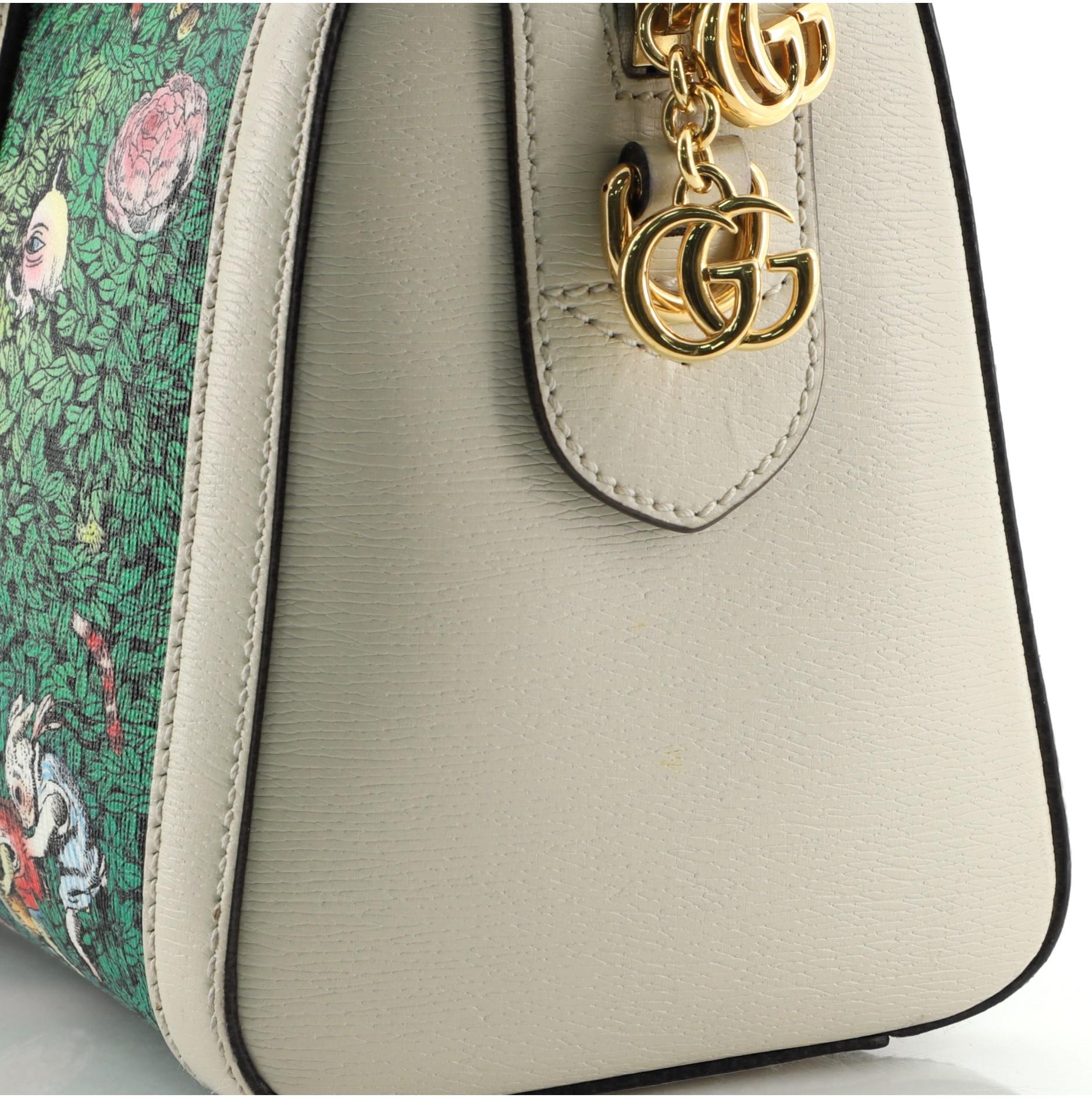 Gucci Ophidia Boston Bag Limited Edition Printed Coated Canvas Medium 2