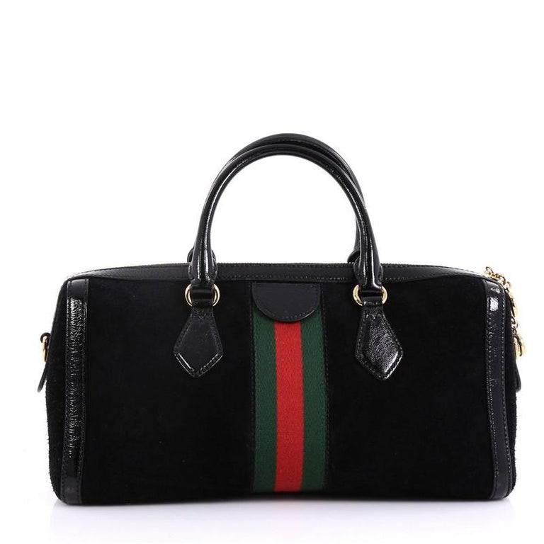 Gucci Ophidia Boston Bag Suede Medium at 1stdibs