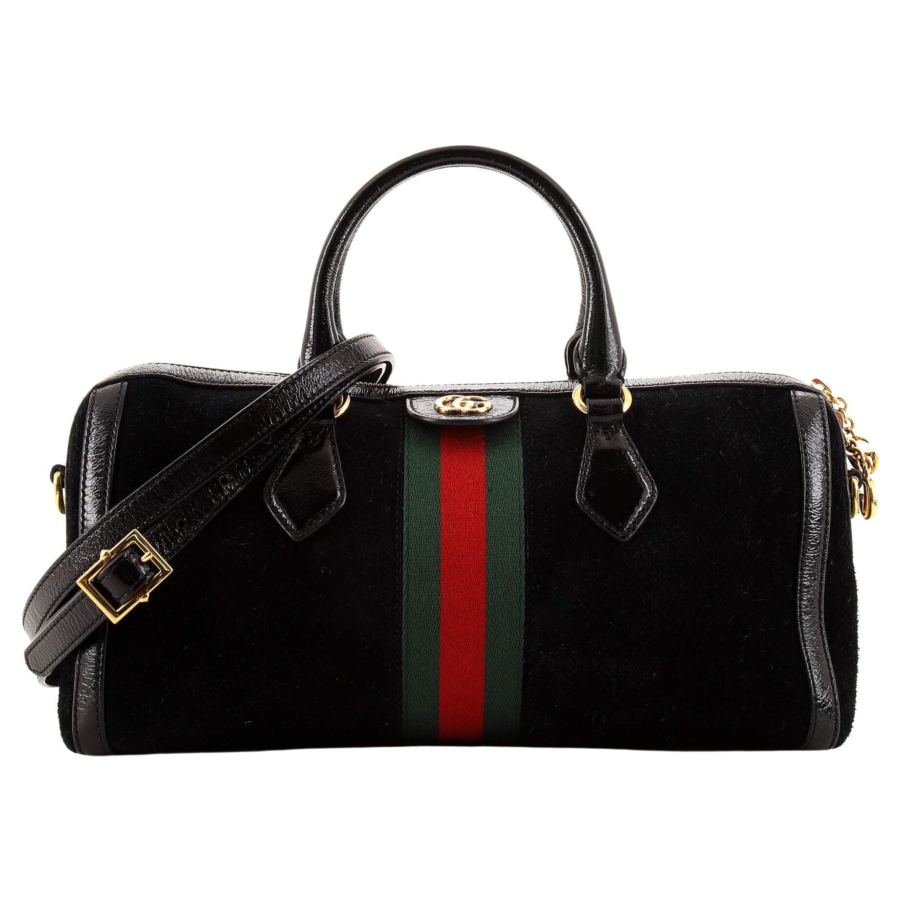 Gucci Abbey D-ring Hobo 870263 Black Patent Leather Satchel For Sale at ...