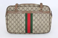 Gucci Ophidia Brown Beige Canvas Leather Monogram Bag