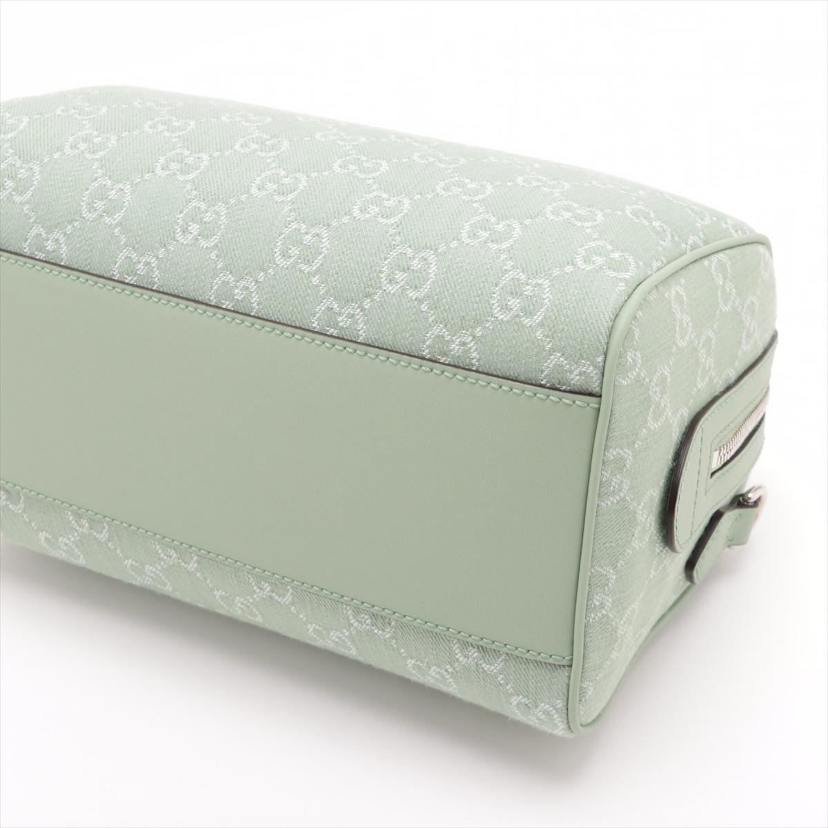 Women's Gucci Ophidia Canvas Leather Two-Way Handbag Mint Green