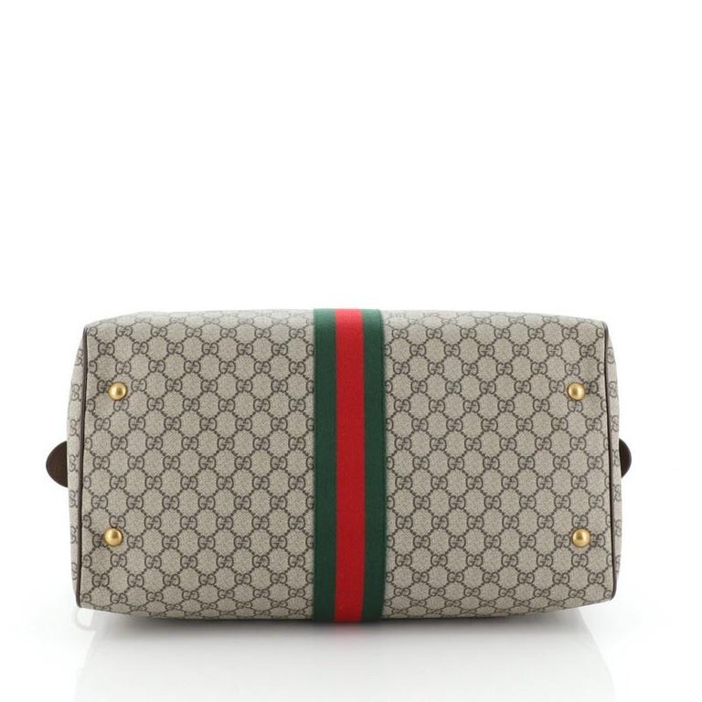 Gucci Ophidia Carry On Duffle Bag GG Coated Canvas Large at 1stDibs