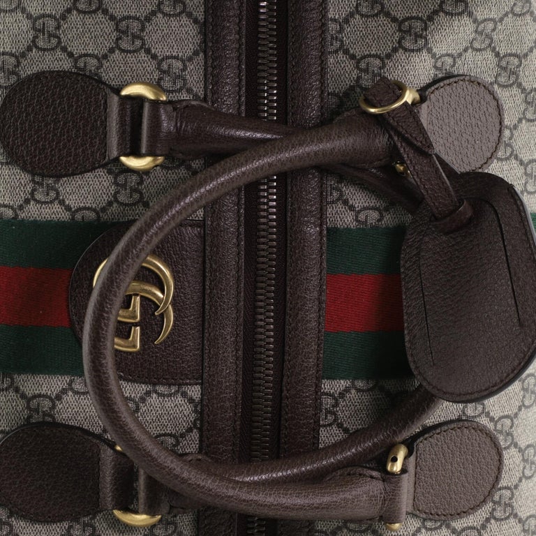 Gucci Ophidia Carry On Duffle Bag GG Coated Canvas Large at 1stDibs