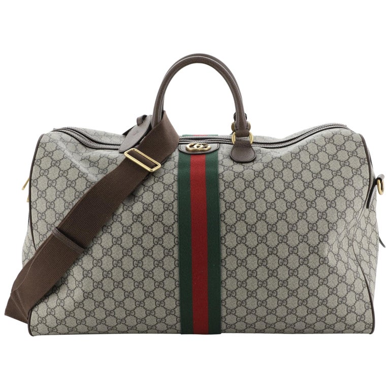Gucci Ophidia Carry On Duffle Bag GG Coated Canvas Large at 1stDibs ...