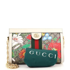 Gucci Ophidia Kette Umhängetasche Flora GG aus beschichtetem Segeltuch