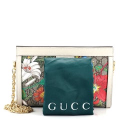 Gucci Ophidia Kette Umhängetasche Flora GG aus beschichtetem Segeltuch