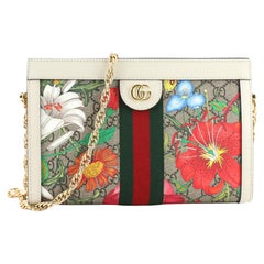 Gucci Ophidia Kette Umhängetasche Flora GG aus beschichtetem Segeltuch