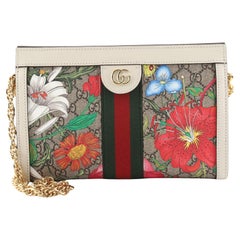 Gucci Ophidia Kette Umhängetasche Flora GG aus beschichtetem Segeltuch Gucci Ophidia Kette Umhängetasche Flora GG aus beschichtetem Segeltuch