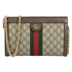 Gucci Ophidia Chain Shoulder Bag GG Coated Canvas Small 