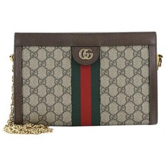 Gucci Ophidia Chain Shoulder Bag GG Coated Canvas Small