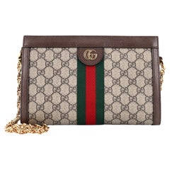 Gucci Ophidia Chain Shoulder Bag GG Coated Canvas Small