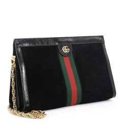 Gucci Ophidia Chain Shoulder Bag Suede Medium