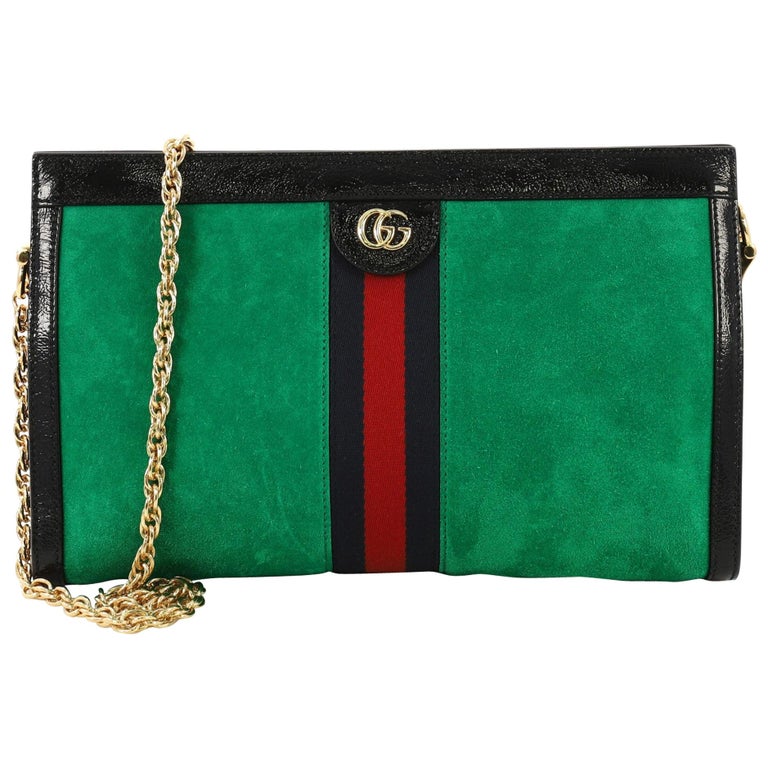 Gucci Ophidia Chain Shoulder Bag Suede Medium at 1stdibs
