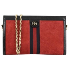 Gucci Ophidia Chain Shoulder Bag Suede Medium