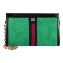 Gucci Ophidia Chain Shoulder Bag Suede Medium