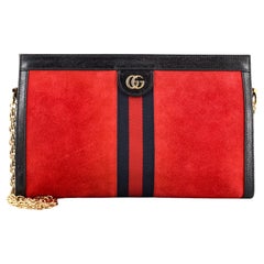 Gucci Ophidia Chain Shoulder Bag Suede Medium